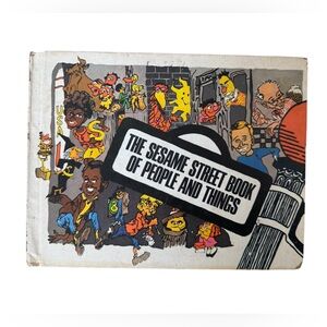vintage 1970s sesame street hardcover book